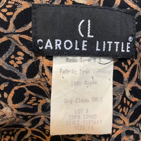 Carole Little Vintage '90s' Boho Hippy look multi color open cardigan, size 14 - Picture 4 of 4